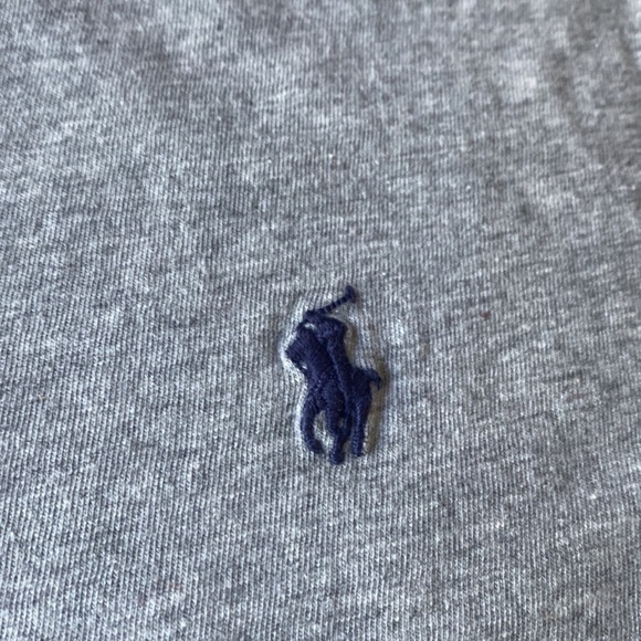 Polo Ralph Lauren gray and blue pony tee - Picture 3 of 5